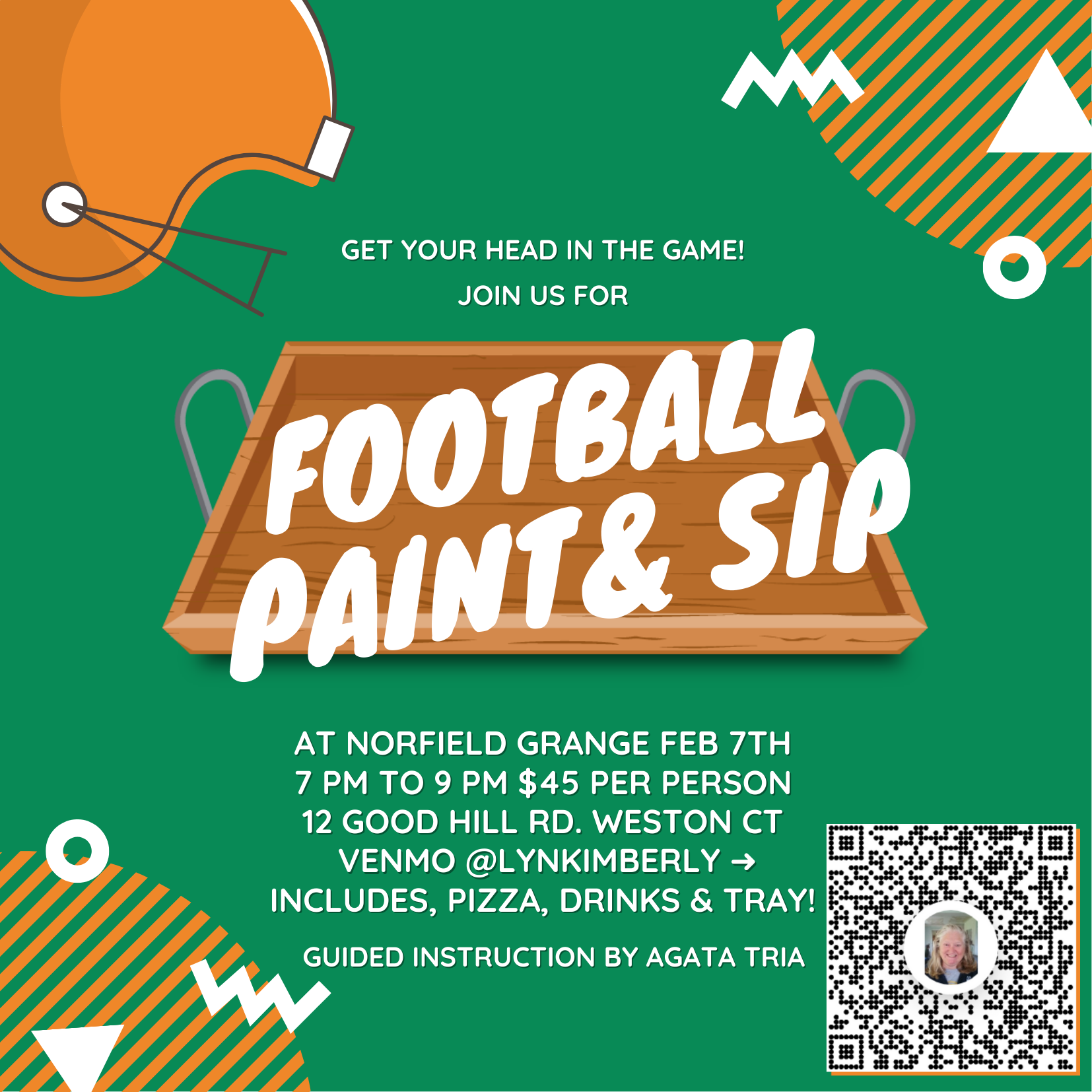 Football Paint & Sip