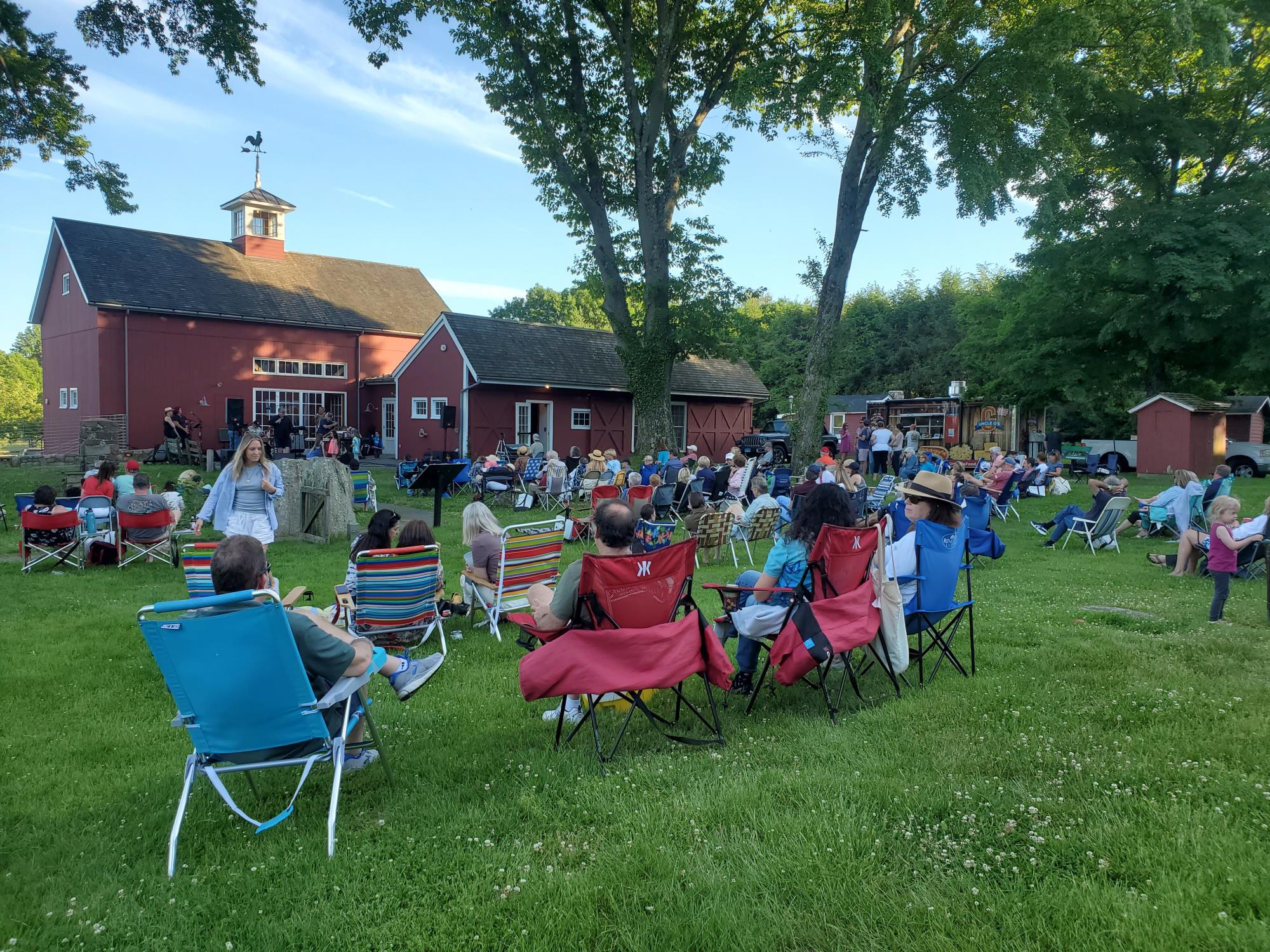 Crowd at Music at the Barn in Weston