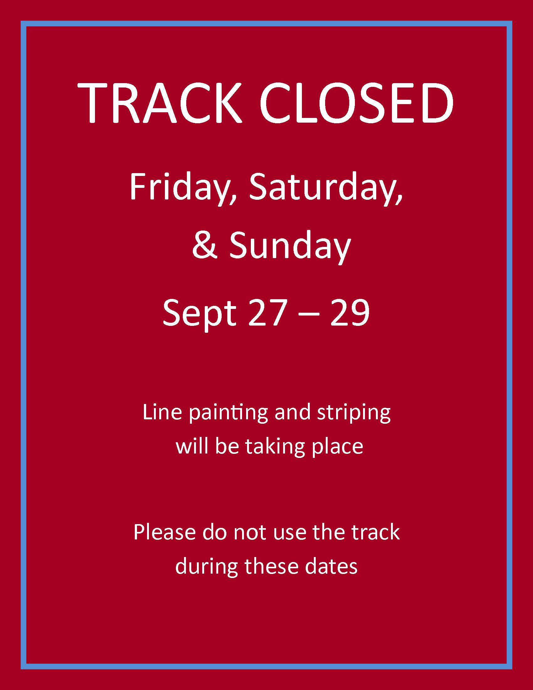 Track Closed